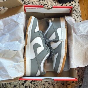 Grey women’s Nike dunk Lows